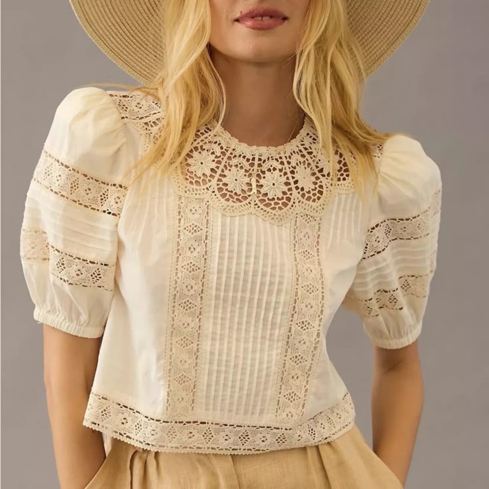 Hunter Bell NWT Ousie Lace Blouse Women’s Large